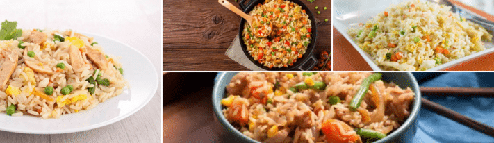 how to make chicken fried rice, chicken rice recipe, frying rice
