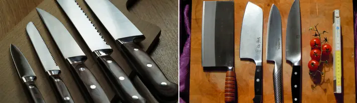 japanese knives chef, german blades, chef knife comparison